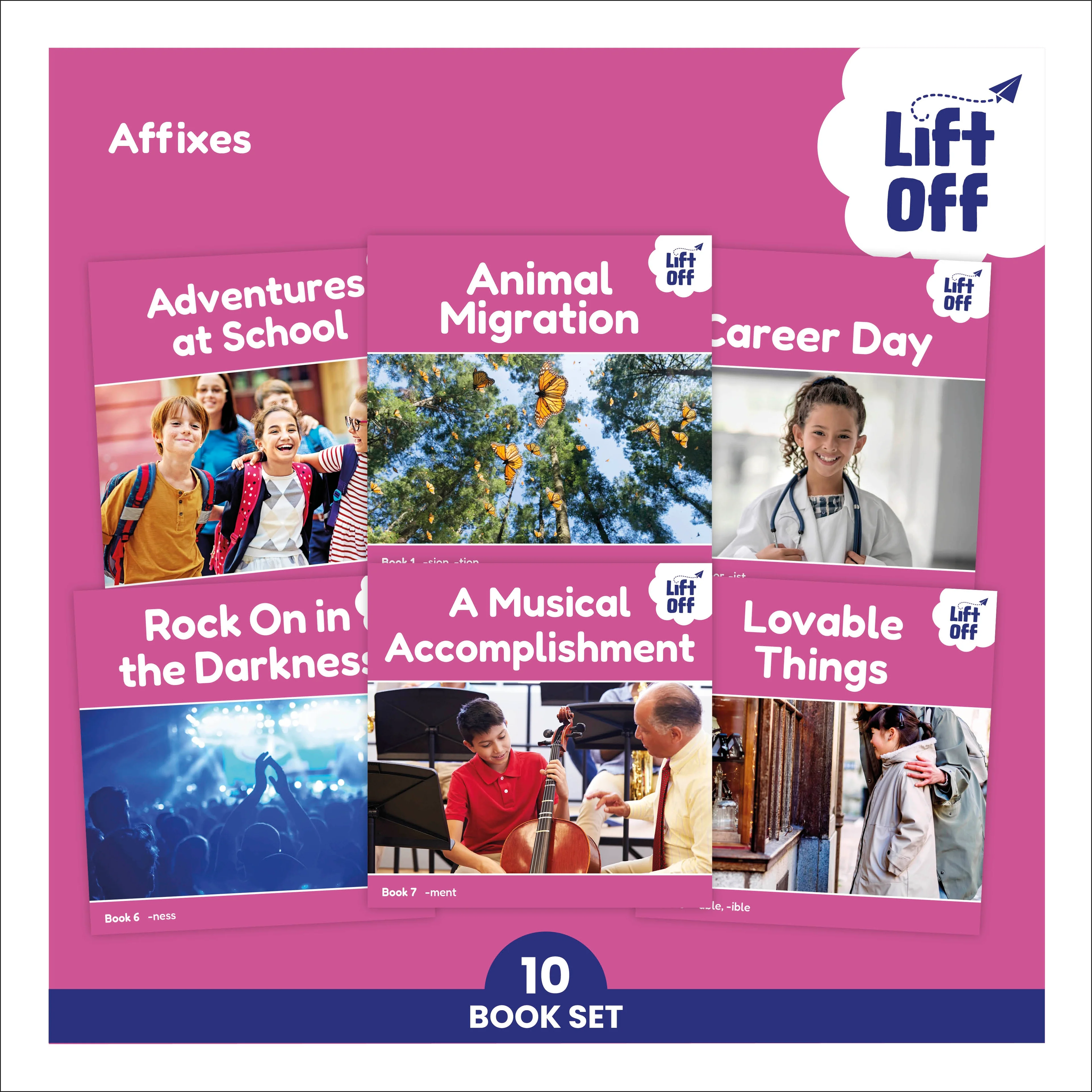 Phonic Books Lift Off Readers Affixes