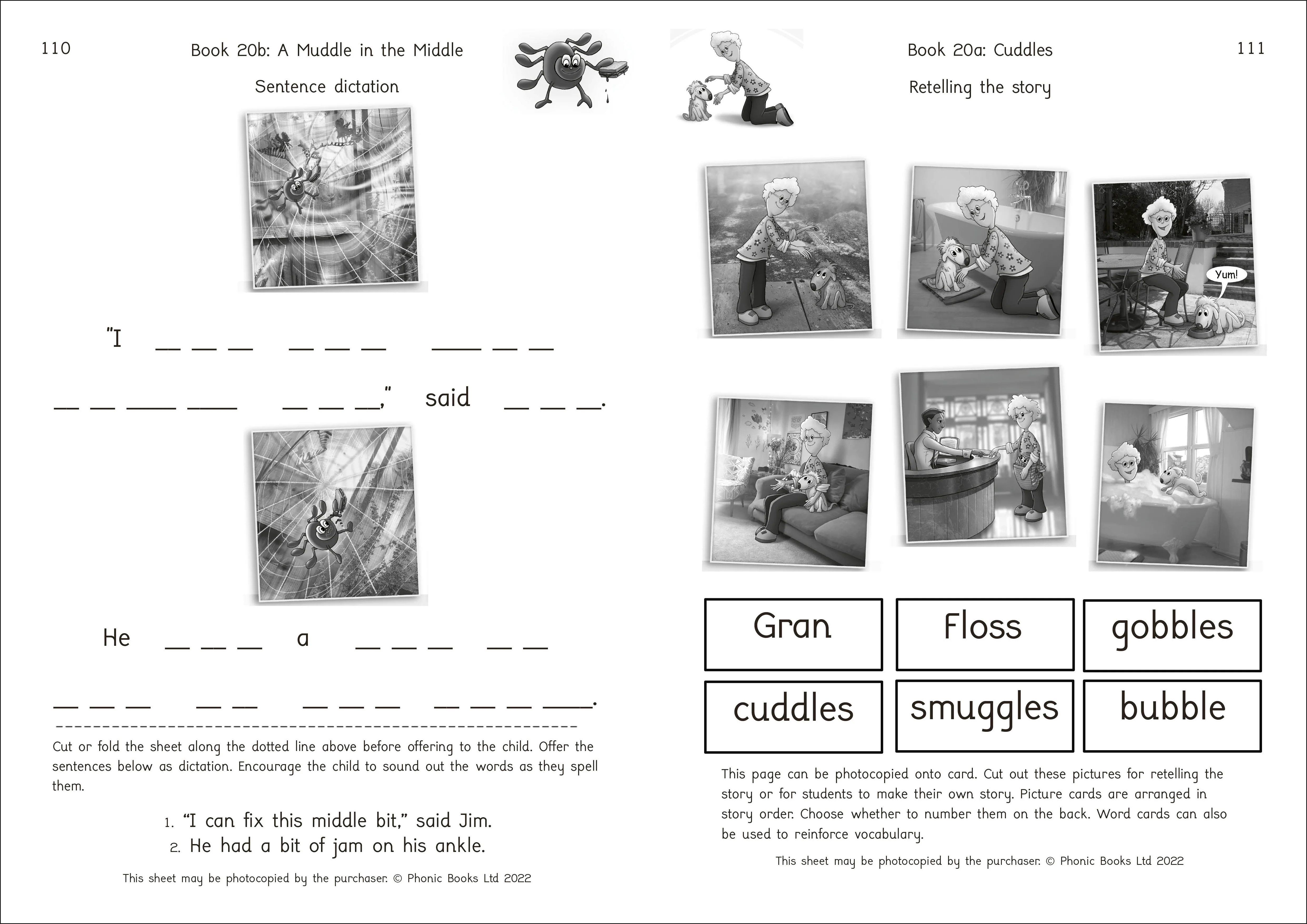 Phonic Books Dandelion Launchers Reading and Writing Activities Units 16-20 - Image 2